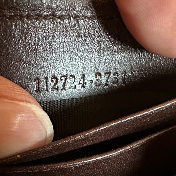 Gucci Dark Brown GG Embossed Leather Wallet - Picture 3 of 16